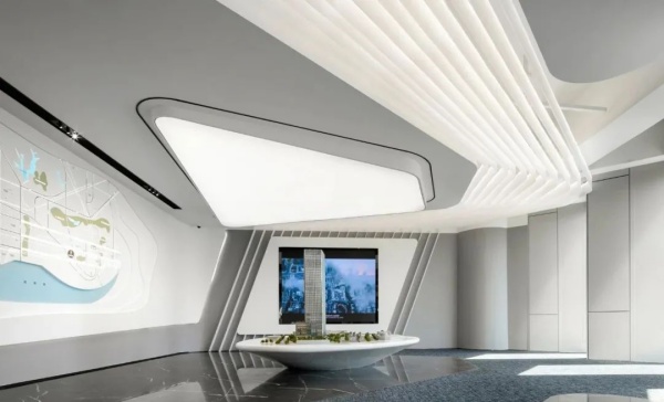 萬科濱海云中心辦公展廳設計