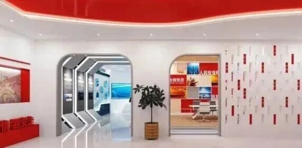 展廳設(shè)計(jì)空間設(shè)計(jì)的 “紅色 +”